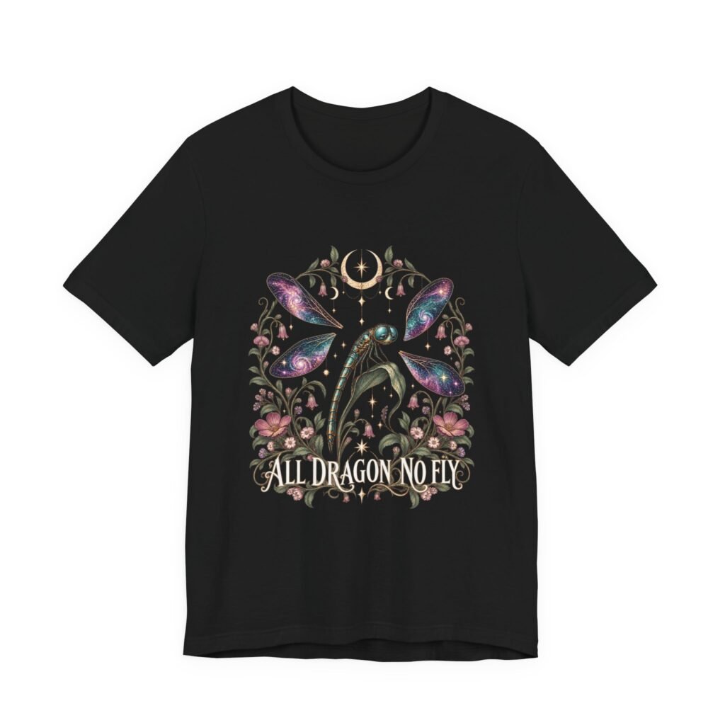 All Dragon No Fly Dragonfly Design