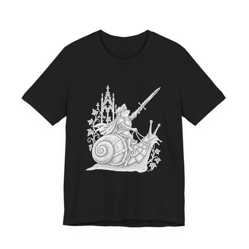 Medieval Frog Knight and Snail Fantasy