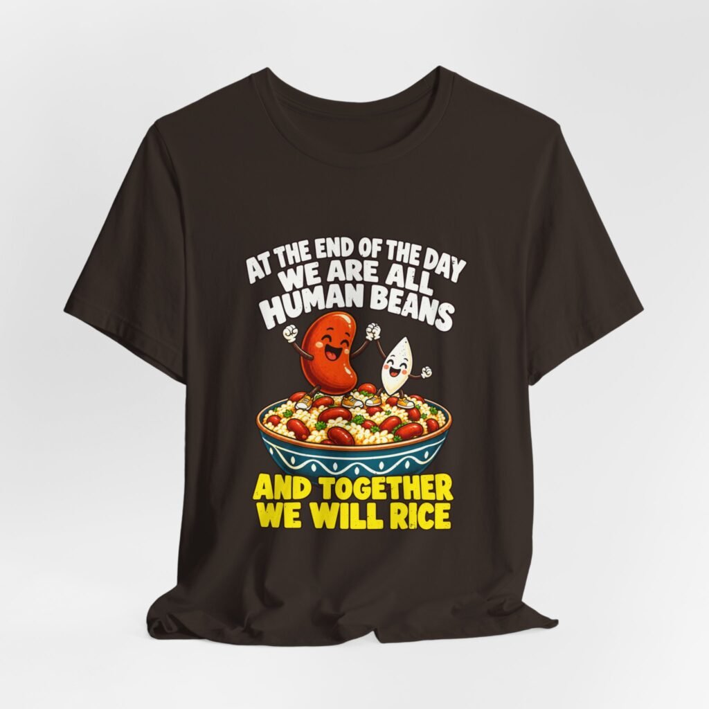 Human Funny Beans and Rice Togetherness Pun