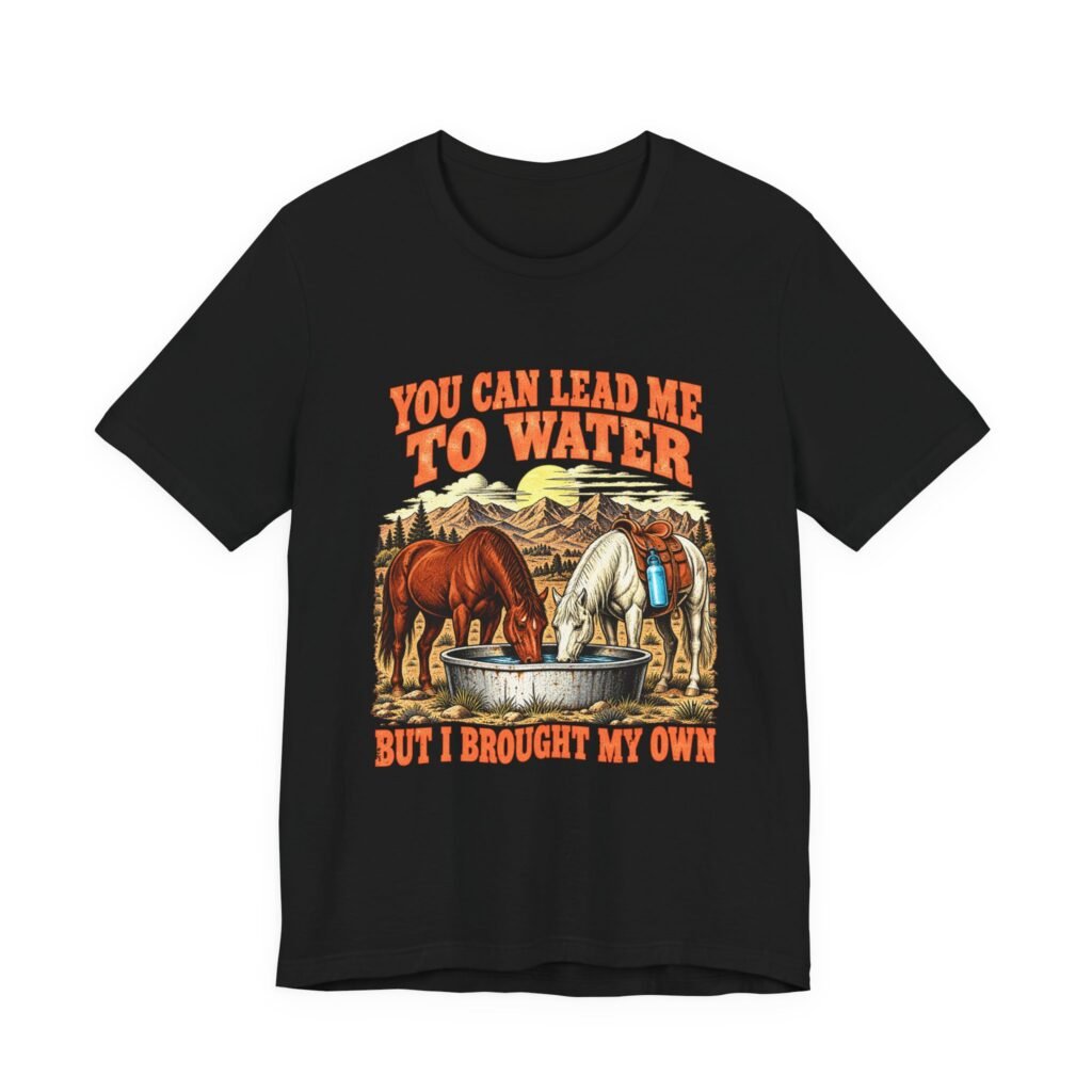 Horses Their with Own and Water Hydration Humor