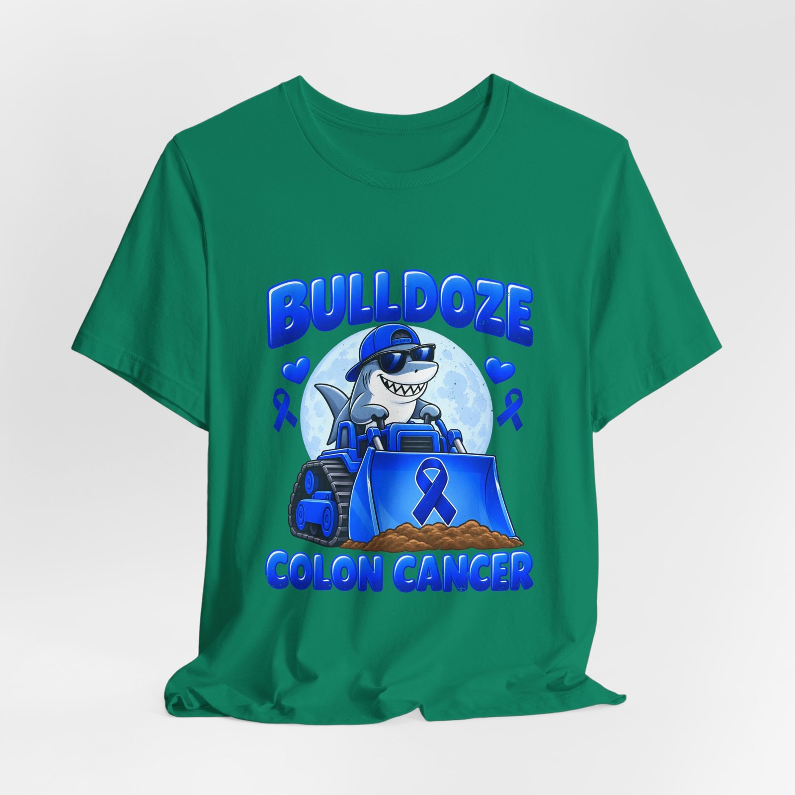 Bulldoze Colon Cancer Shark Awareness Design - Image 16