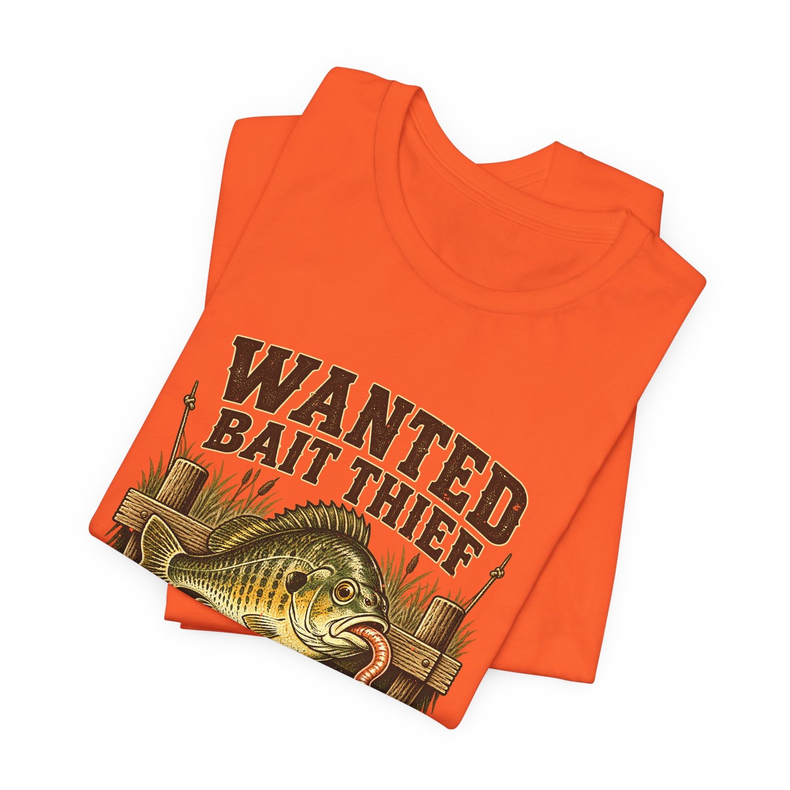 Wanted Bait Thief Bass Fishing Design - Image 7