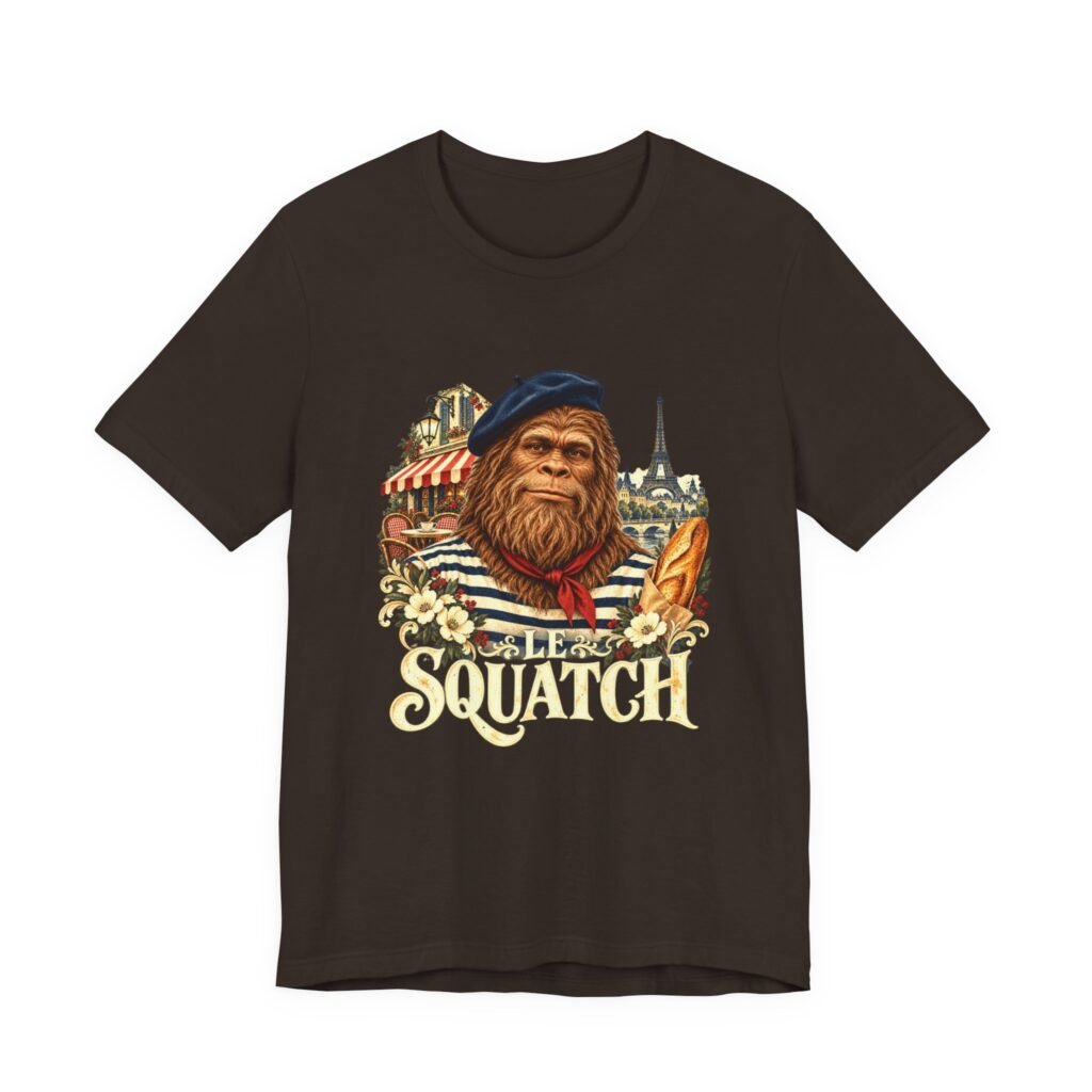 Le Squatch French Pun Bigfoot Humor