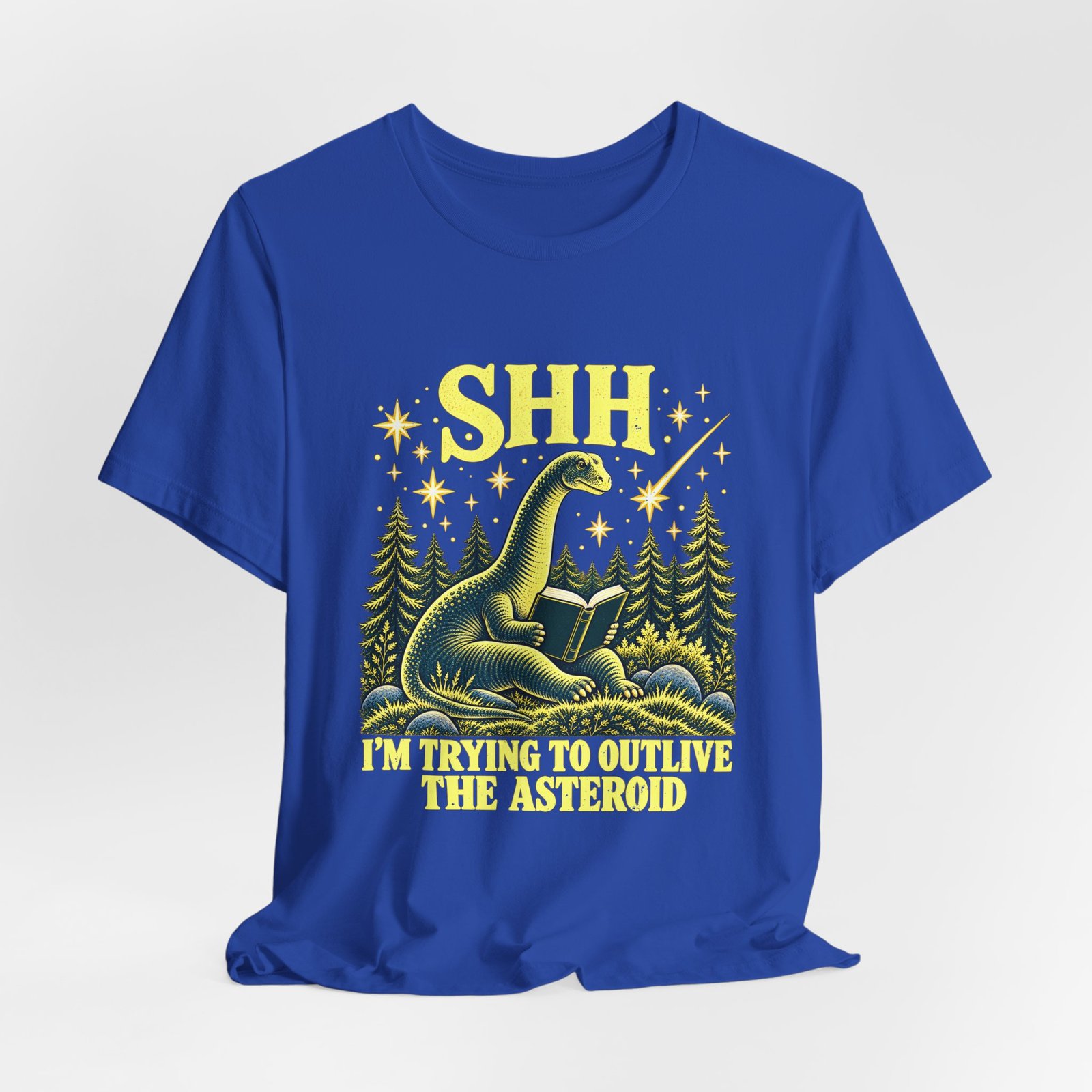 Funny Dinosaur Reading to Outlive the Asteroid - Image 20