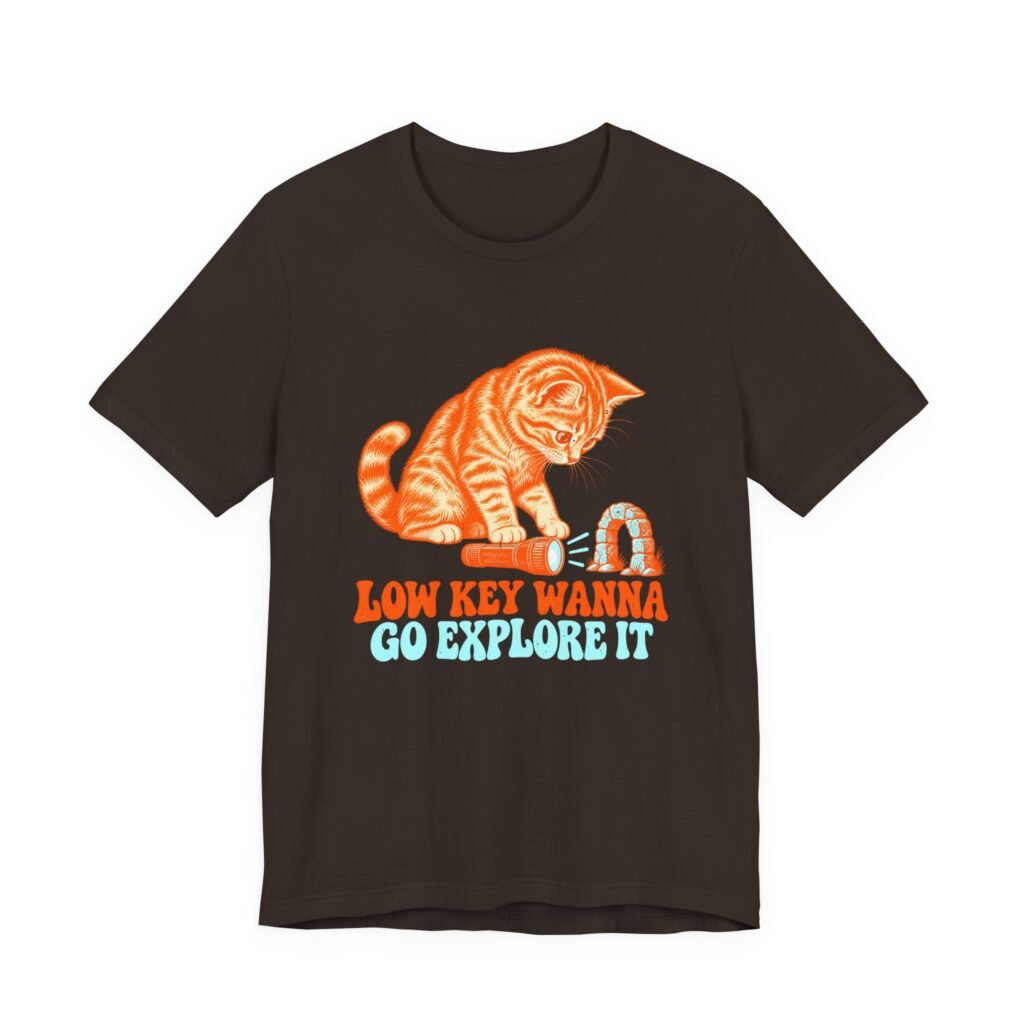 Low Key Wanna Go Explore It Cat Design