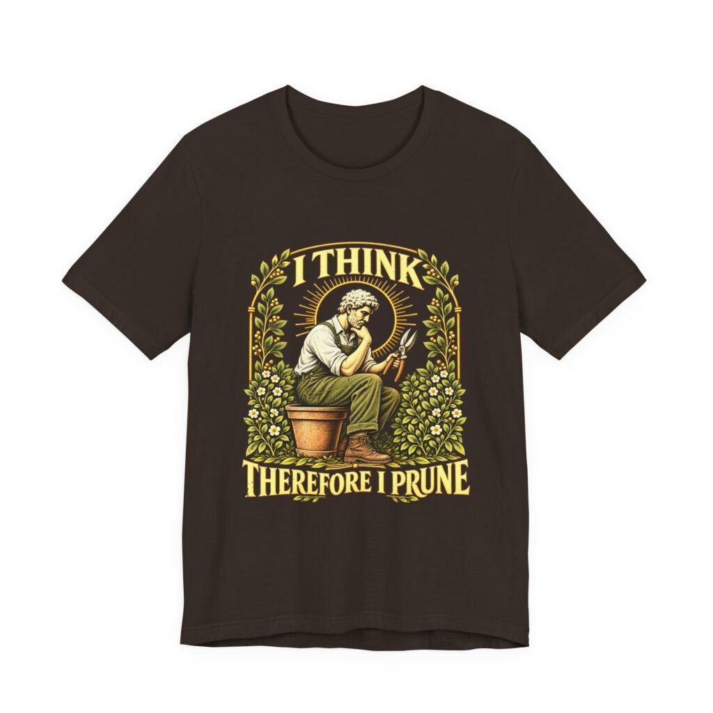 I Think Therefore I Prune Gardening Humor