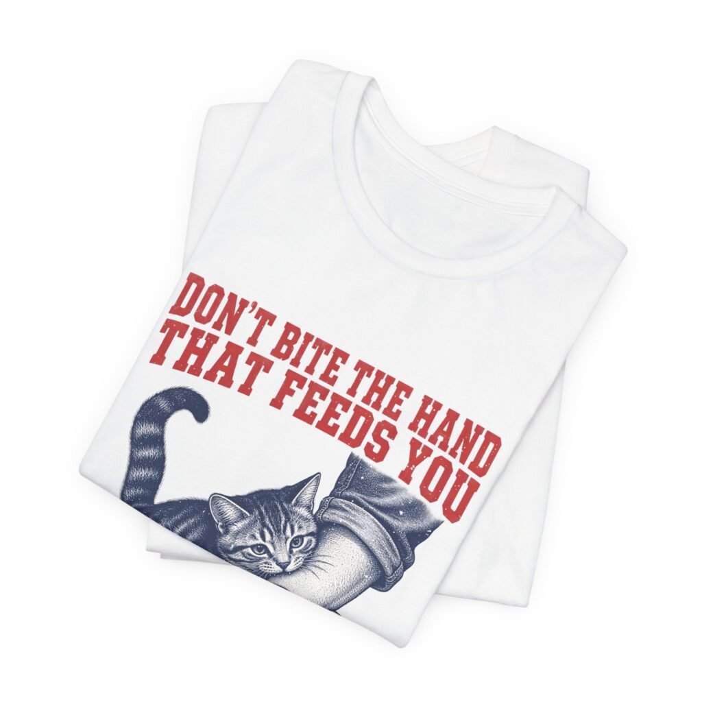 Kitten Don’t Bite Hand That Feeds You Go For Graphic Tee