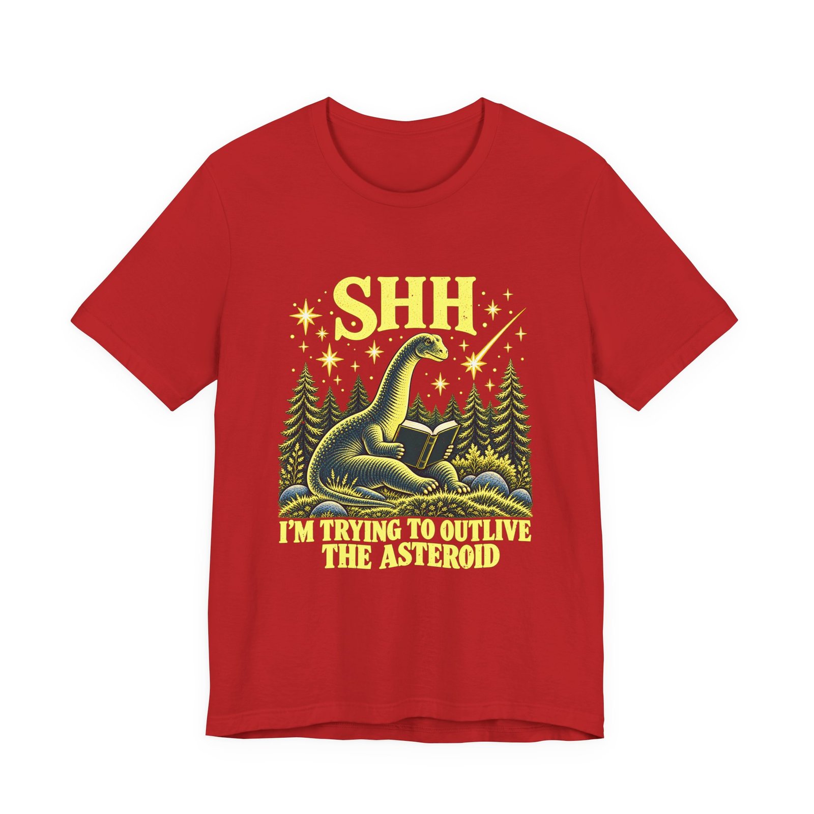 Funny Dinosaur Reading to Outlive the Asteroid - Image 29