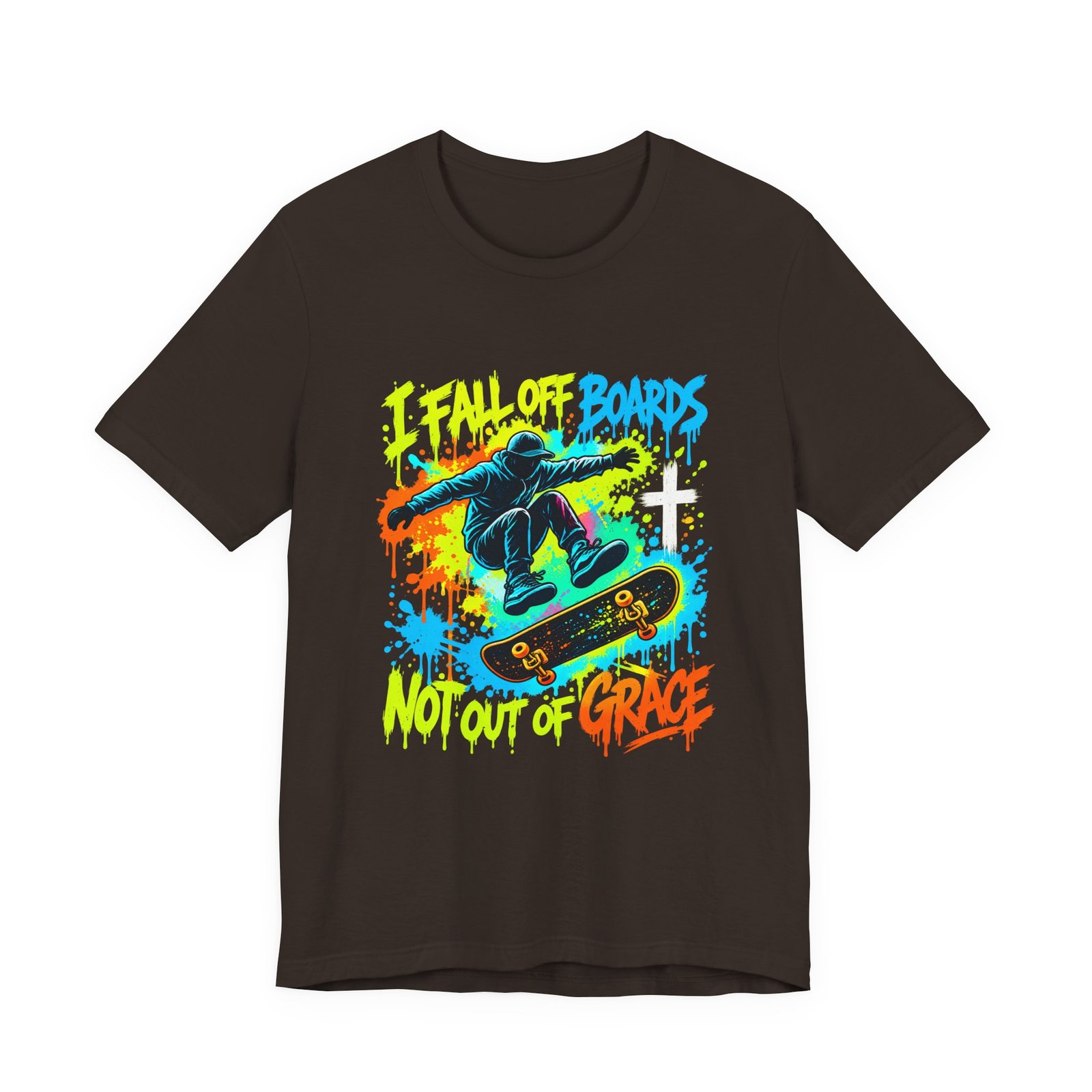 Fall Off Boards Not Out of Grace Skateboarding Design