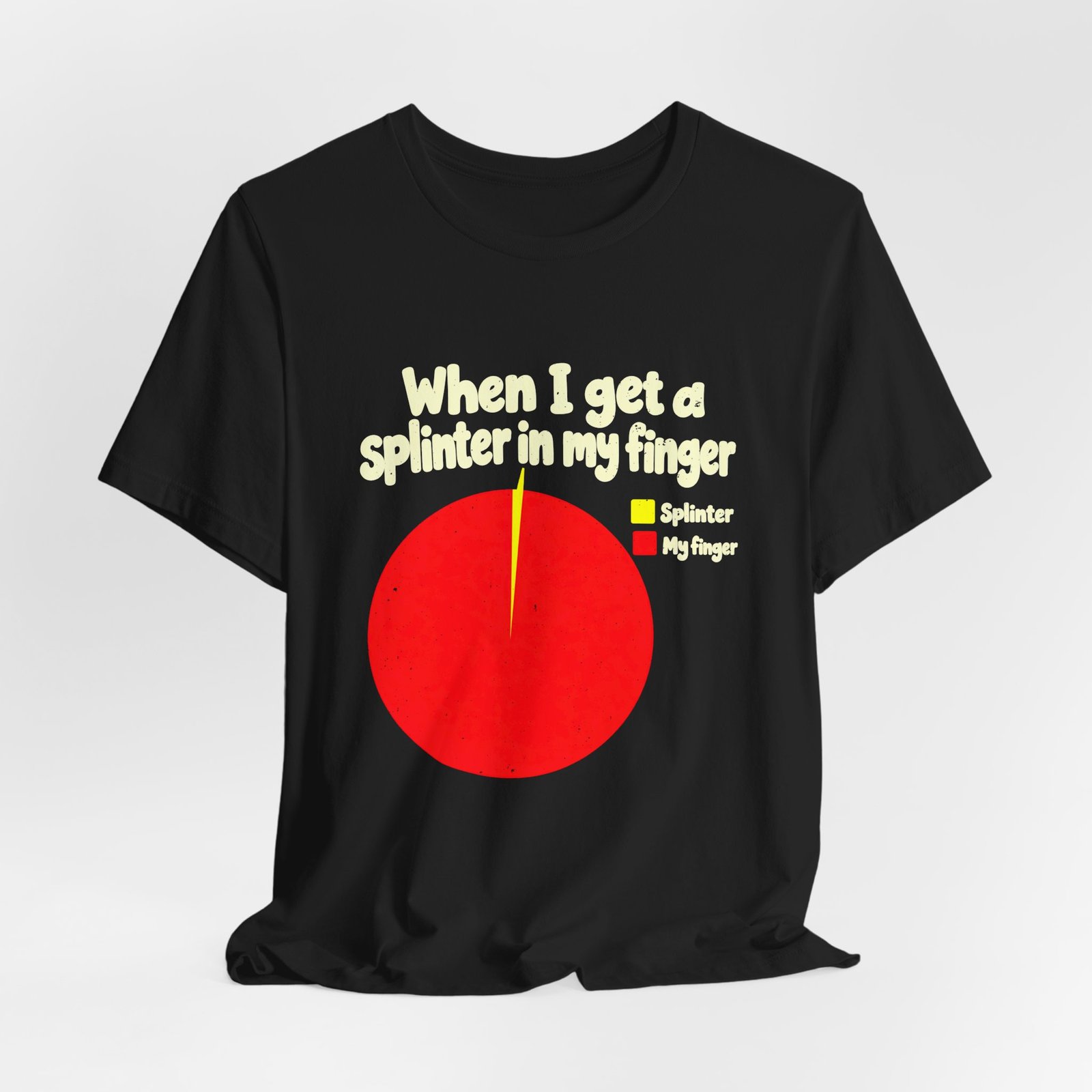 Splinter in My Finger Pie Chart Humor - Image 8