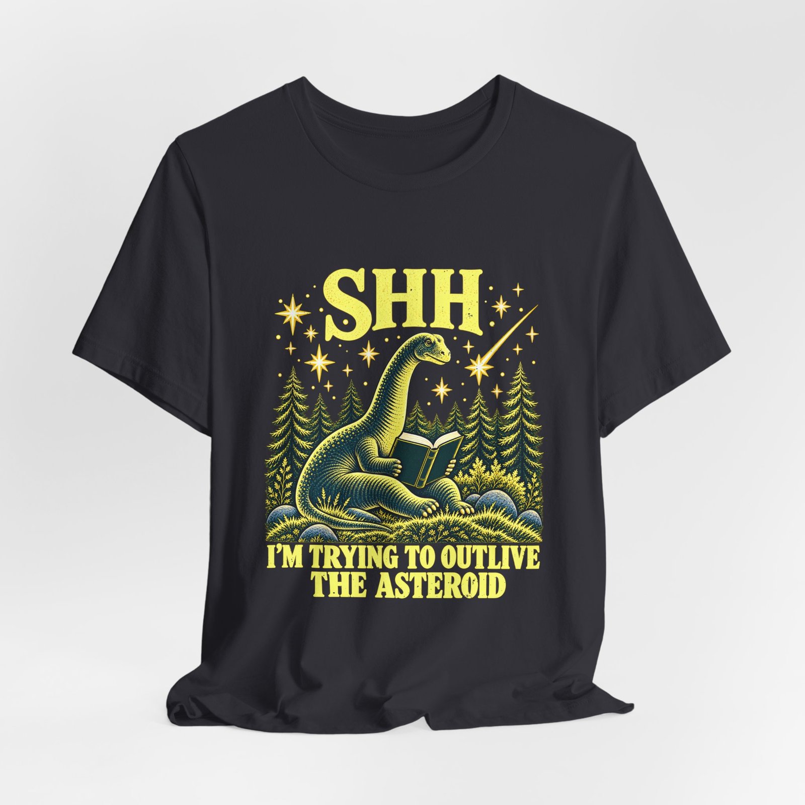 Funny Dinosaur Reading to Outlive the Asteroid - Image 12