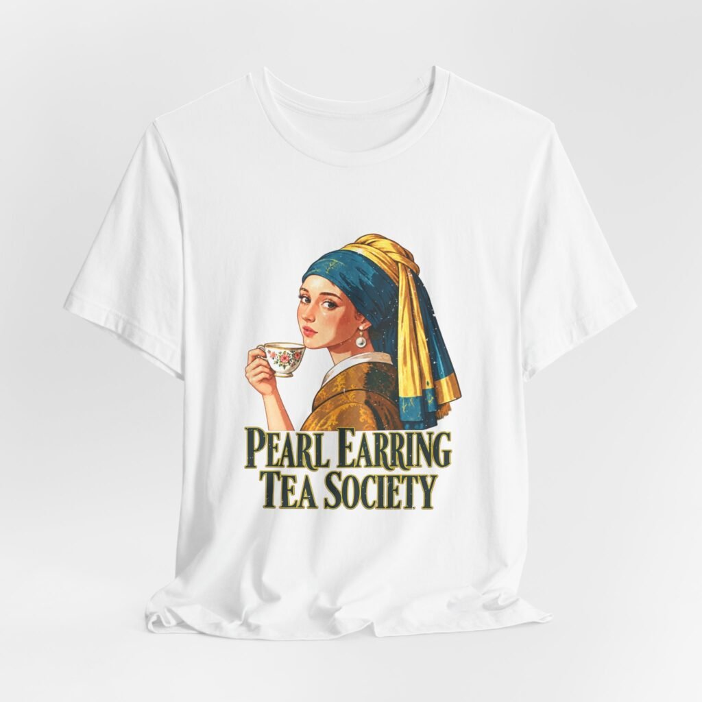 Pearl Earring Tea Society Art Design