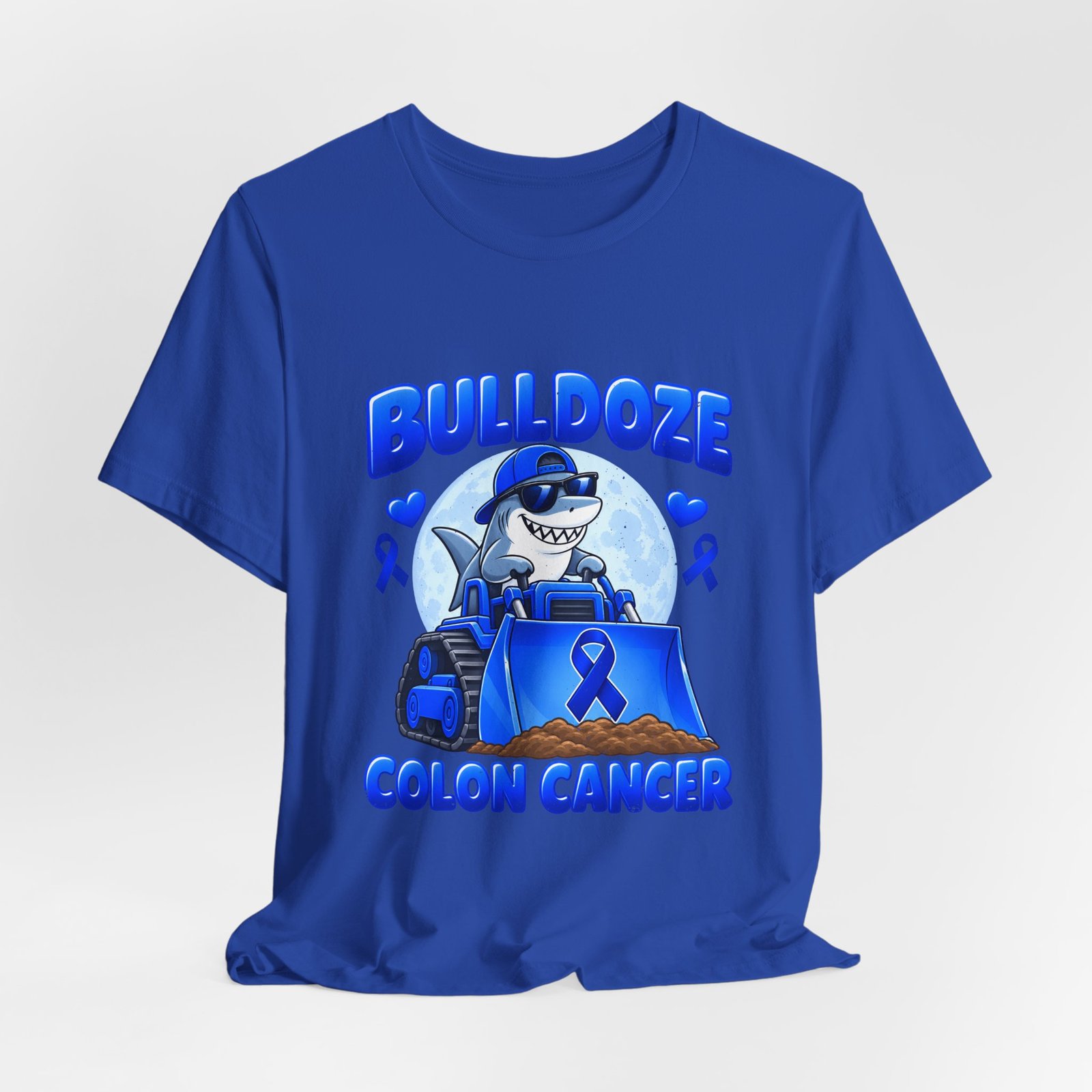 Bulldoze Colon Cancer Shark Awareness Design - Image 20