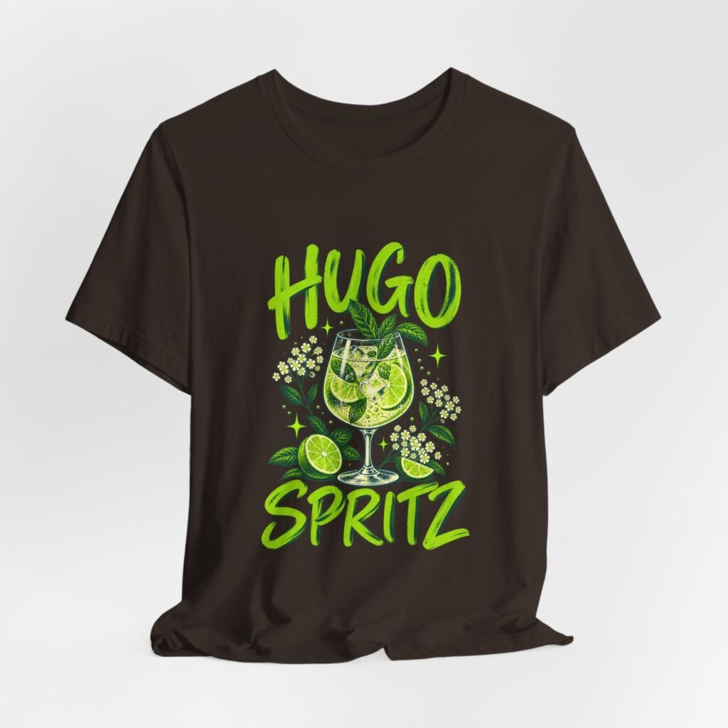 Hugo Spritz Lime Cocktail Illustration