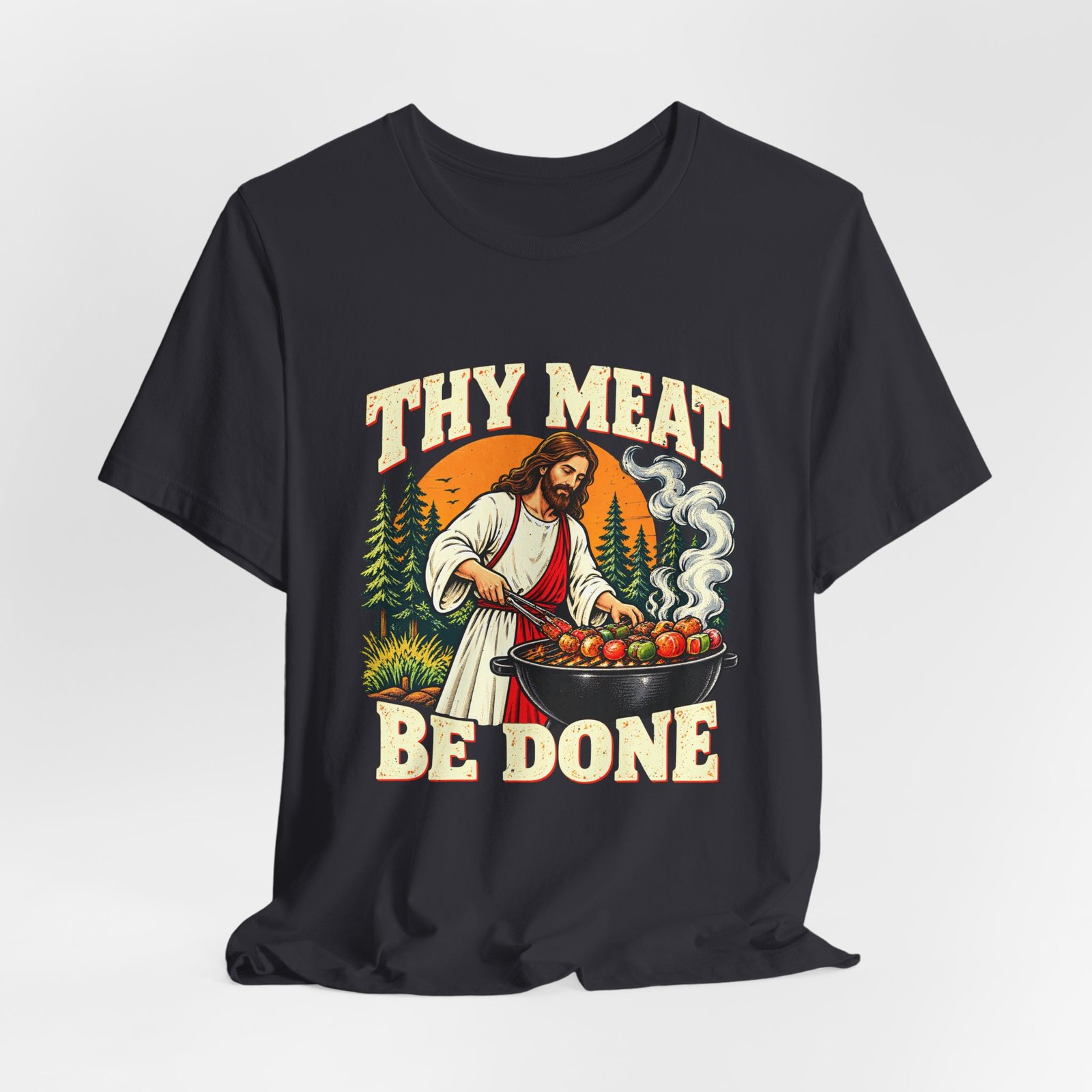 Thy Meat Be Done Jesus Grilling Pun - Image 12