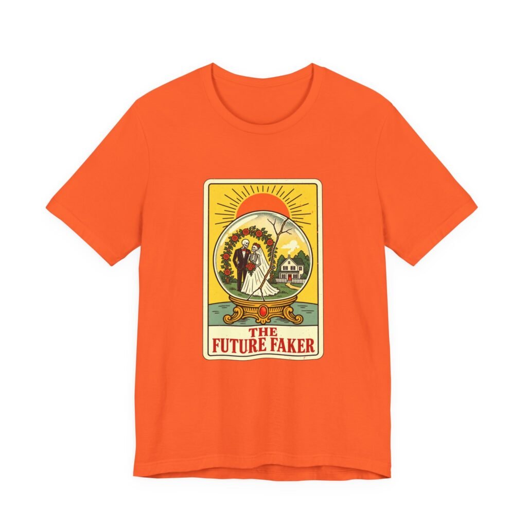 The Future Faker Skeleton Wedding Fortune Tarot Graphic Tee
