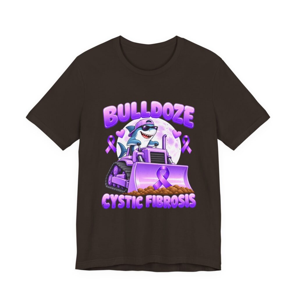 Bulldoze Cystic Fibrosis Shark Awareness Design