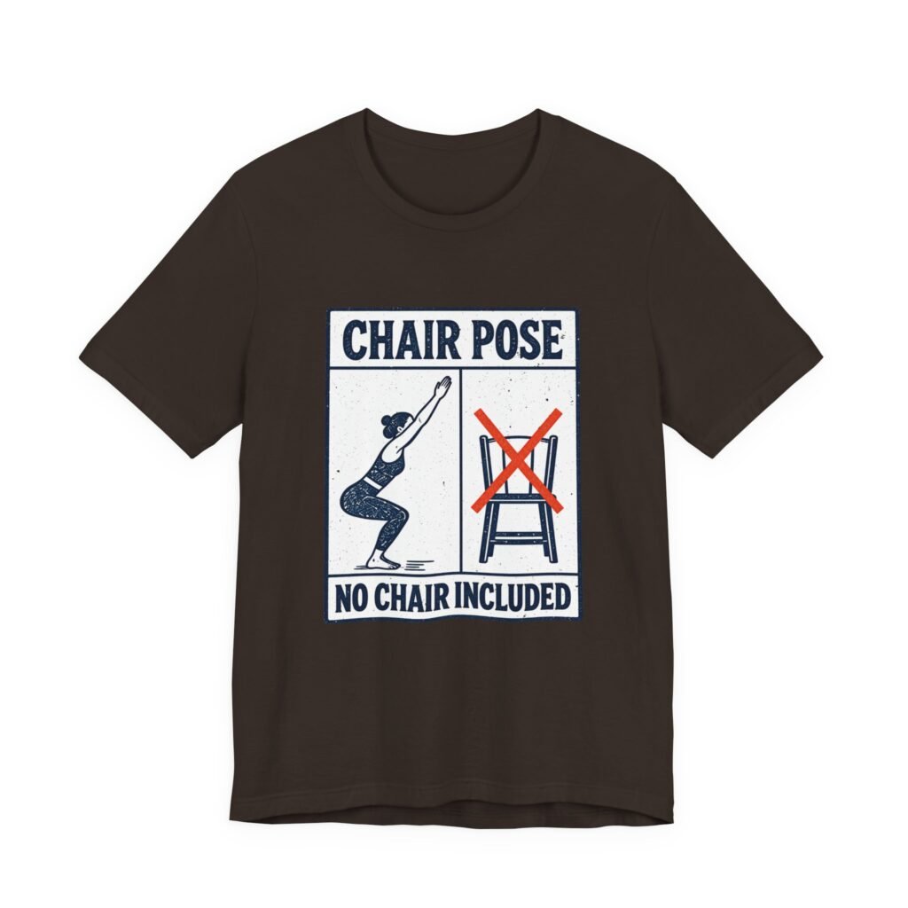 Chair Pose Yoga Exercise Humor