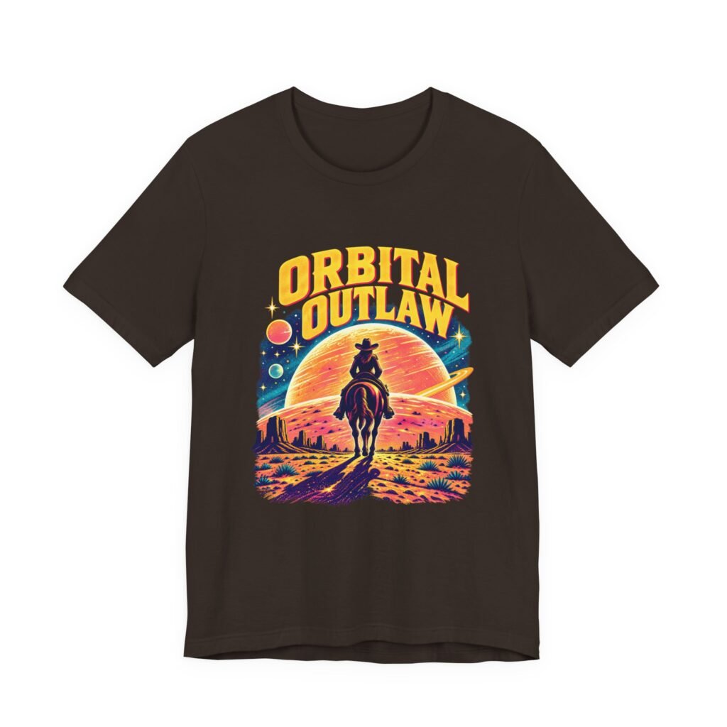 Orbital Outlaw Cowgirl Space Graphic Tee