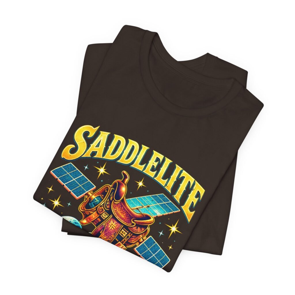 SADDLELITE Cowboy Saddle In Space Graphic Tee