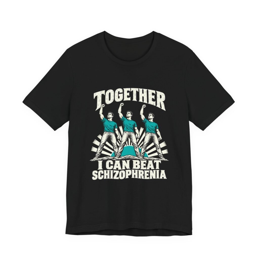 Together Can Beat Schizophrenia Awareness Light Hearted Graphic Tee