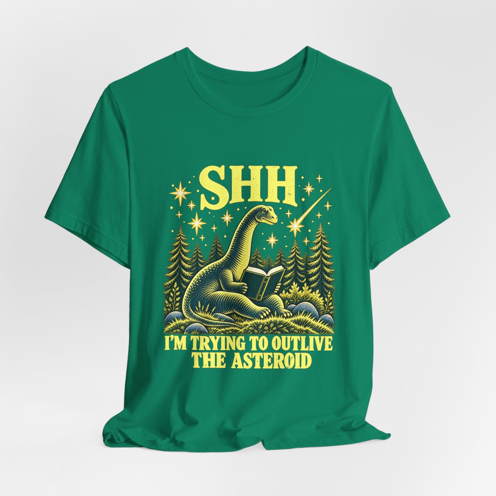 Funny Dinosaur Reading to Outlive the Asteroid - Image 16