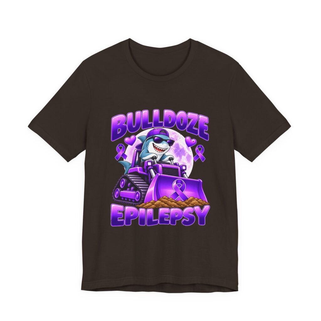 Bulldoze Epilepsy Shark Awareness Design