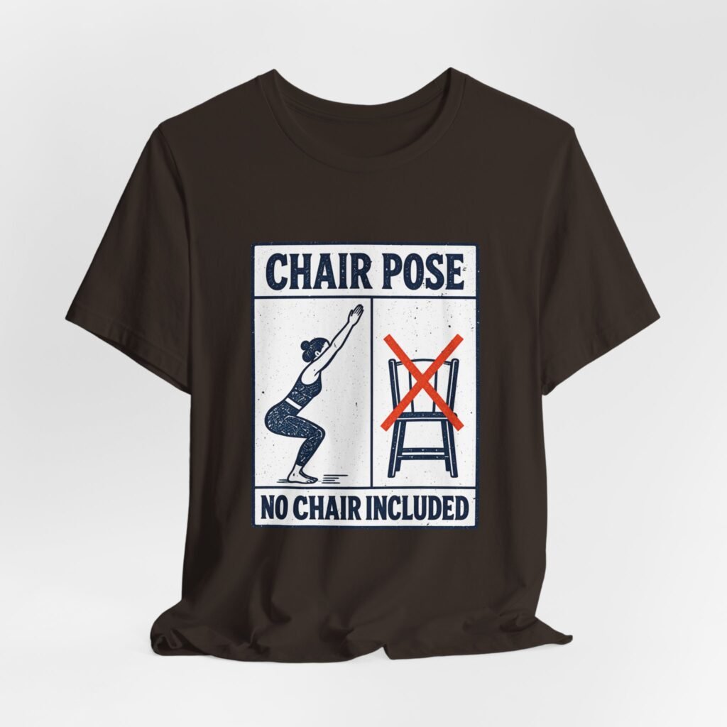 Chair Pose Yoga Exercise Humor
