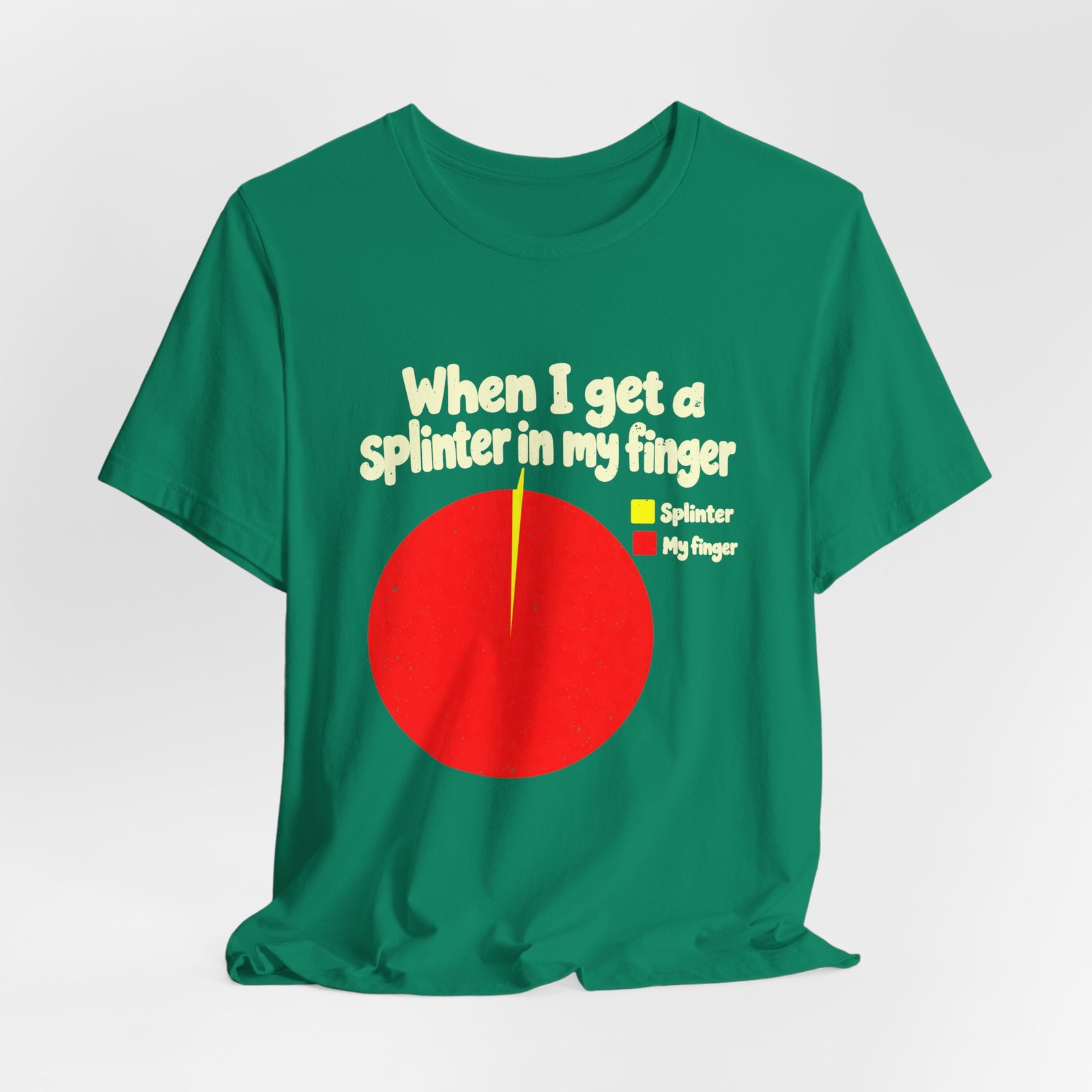 Splinter in My Finger Pie Chart Humor - Image 16