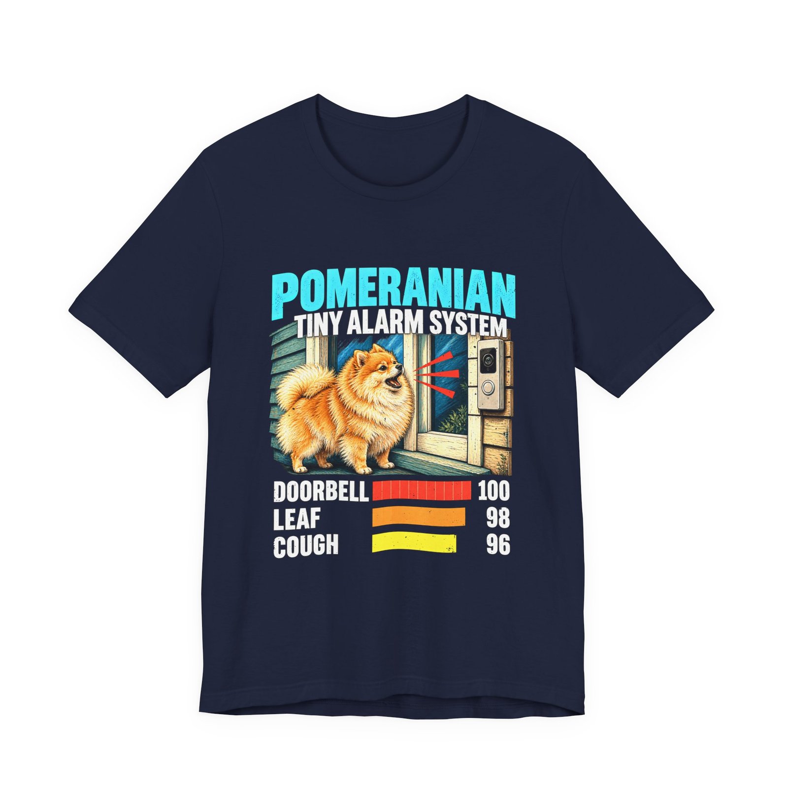 Pomeranian Tiny Alarm System Doorbell Humor - Image 21