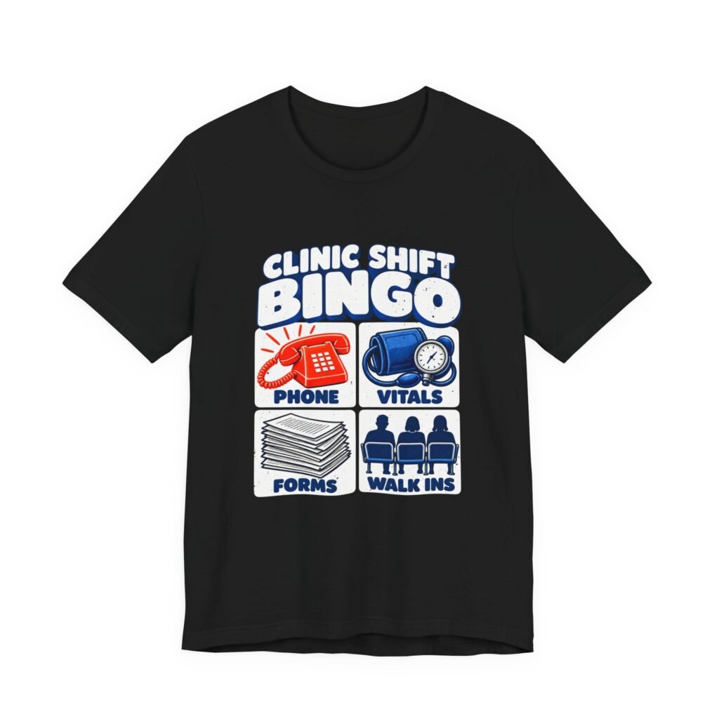 Clinic Shift Bingo for Healthcare Workers