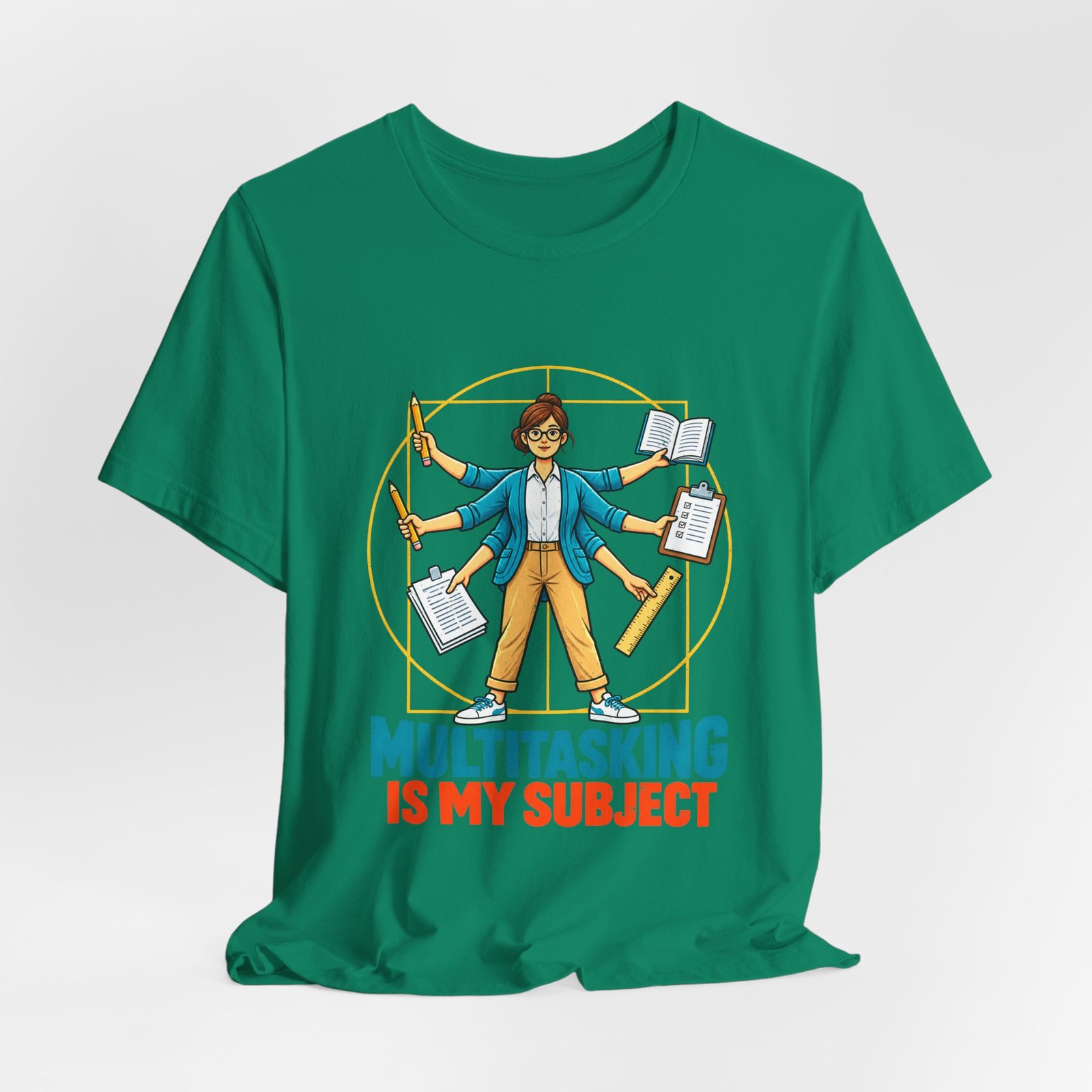Multitasking Is My Subject Teacher Humor Graphic Tee - Image 28