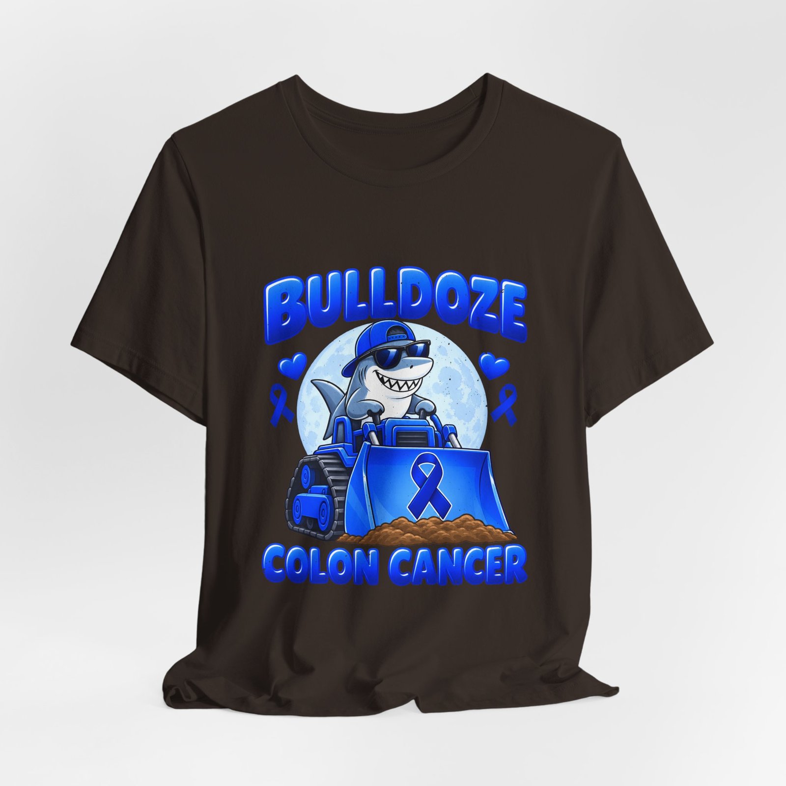 Bulldoze Colon Cancer Shark Awareness Design - Image 4