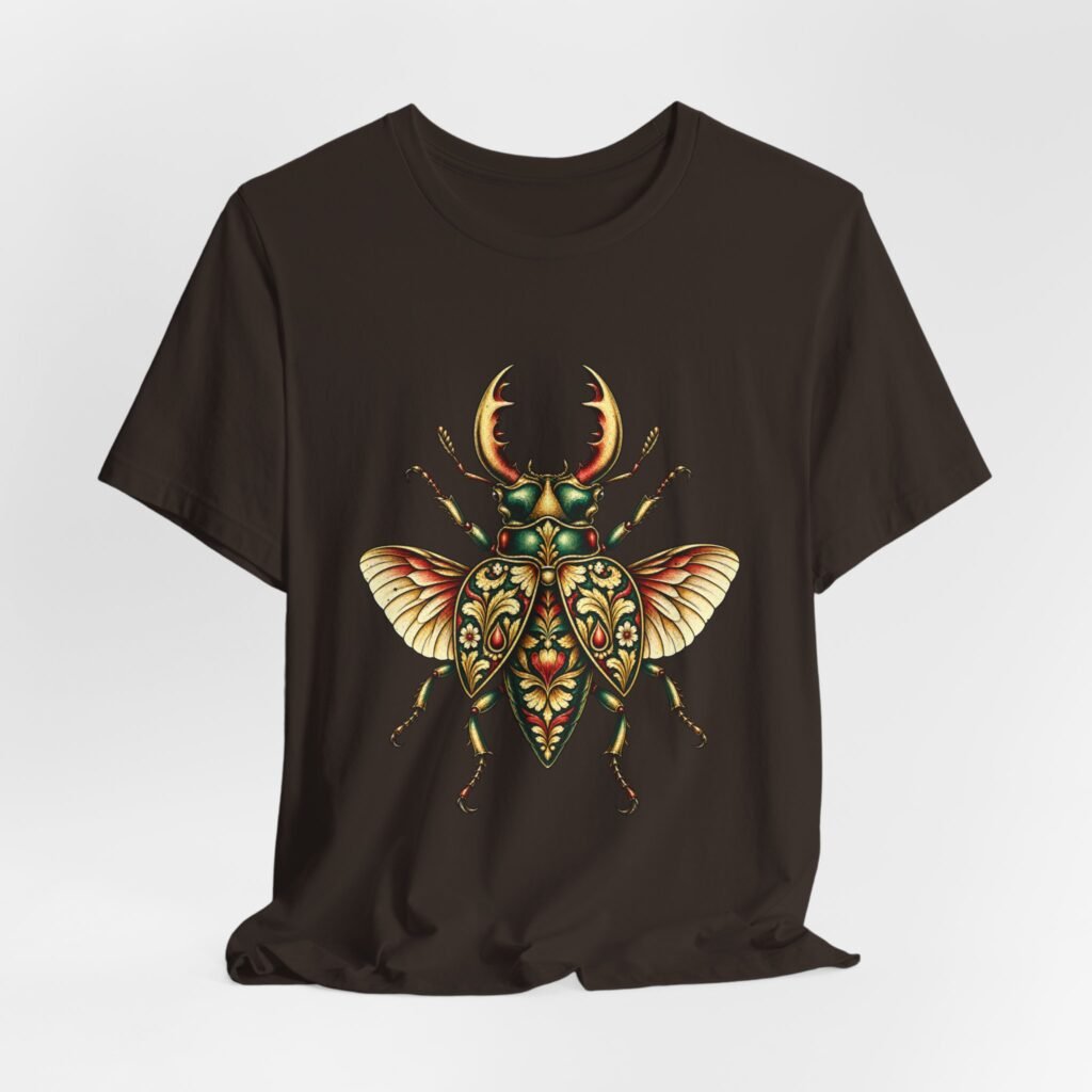 Floral Beetle Illustration