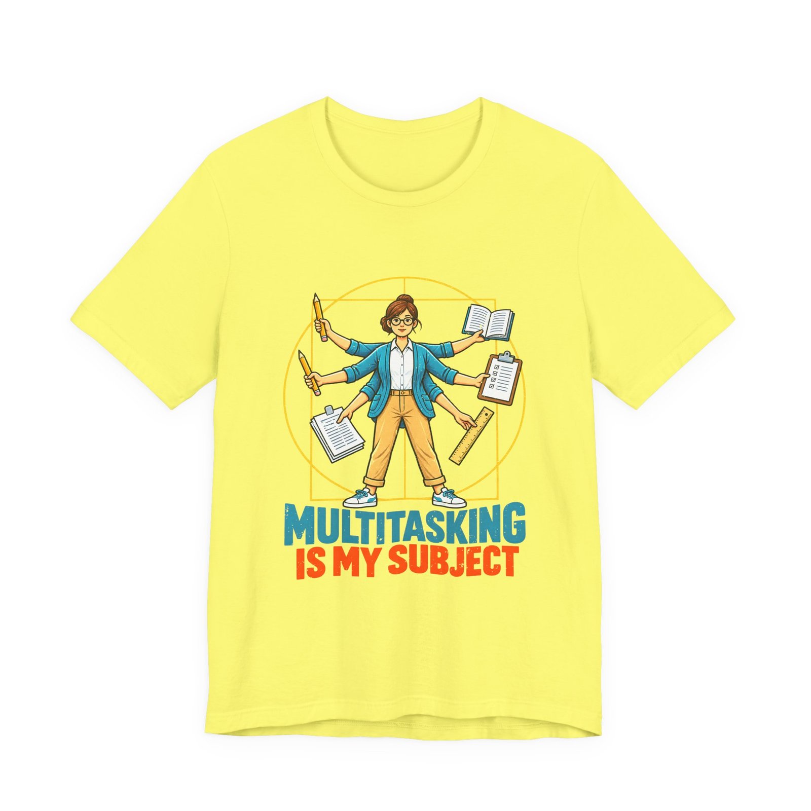 Multitasking Is My Subject Teacher Humor Graphic Tee - Image 17