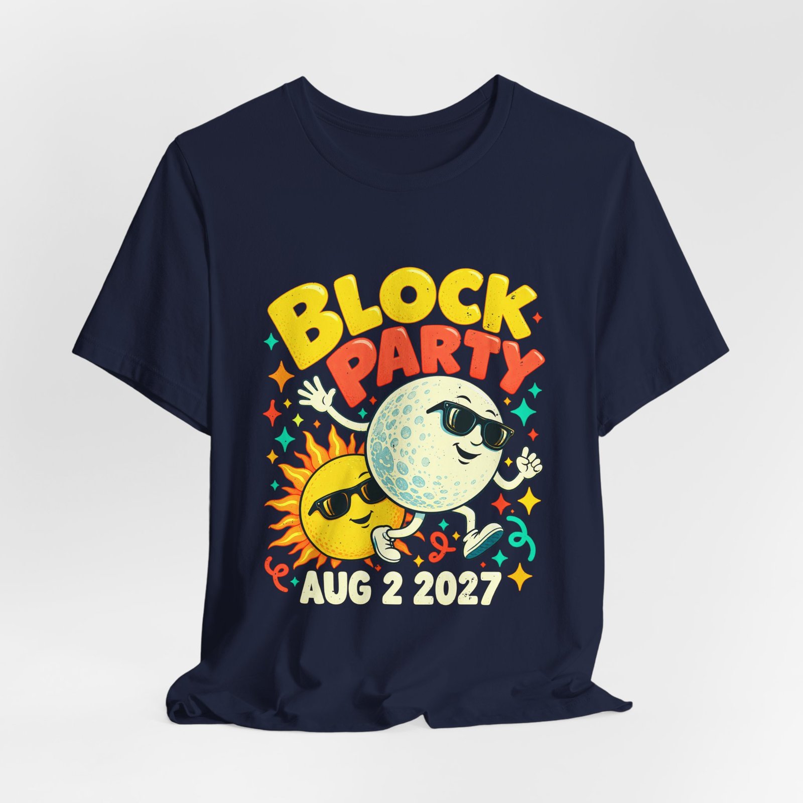 Block Summer Party Sun Total Solar Eclipse and Moon August 2 2027 - Image 24