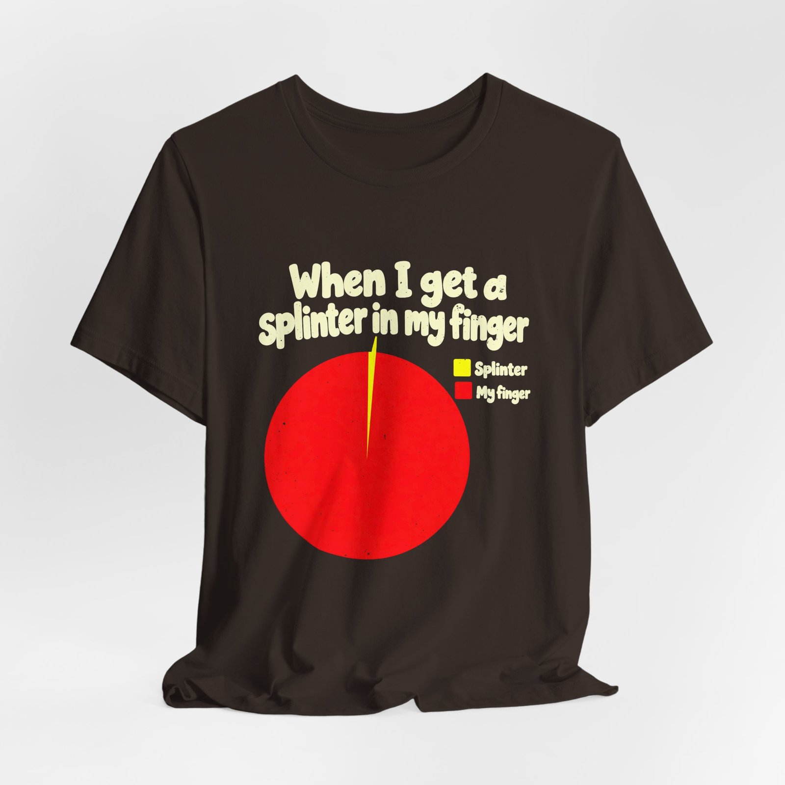 Splinter in My Finger Pie Chart Humor - Image 4