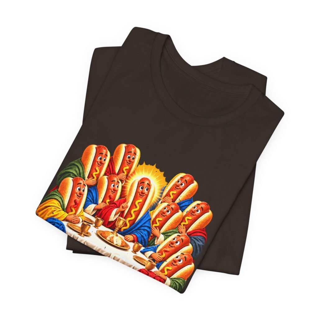 Funny Hot Dog Last Supper Parody Artwork