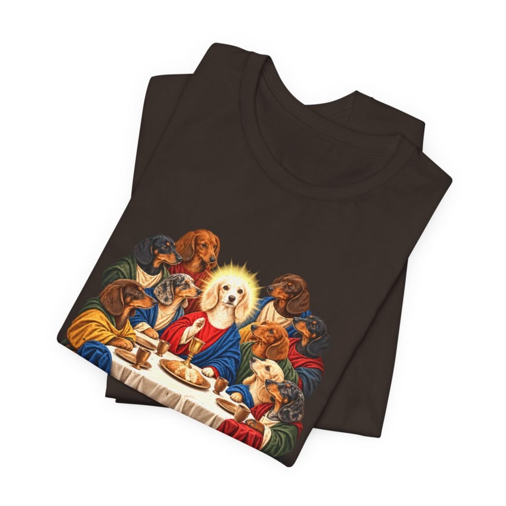 Dogs at the Last Blessed Supper Funny Religious Scene