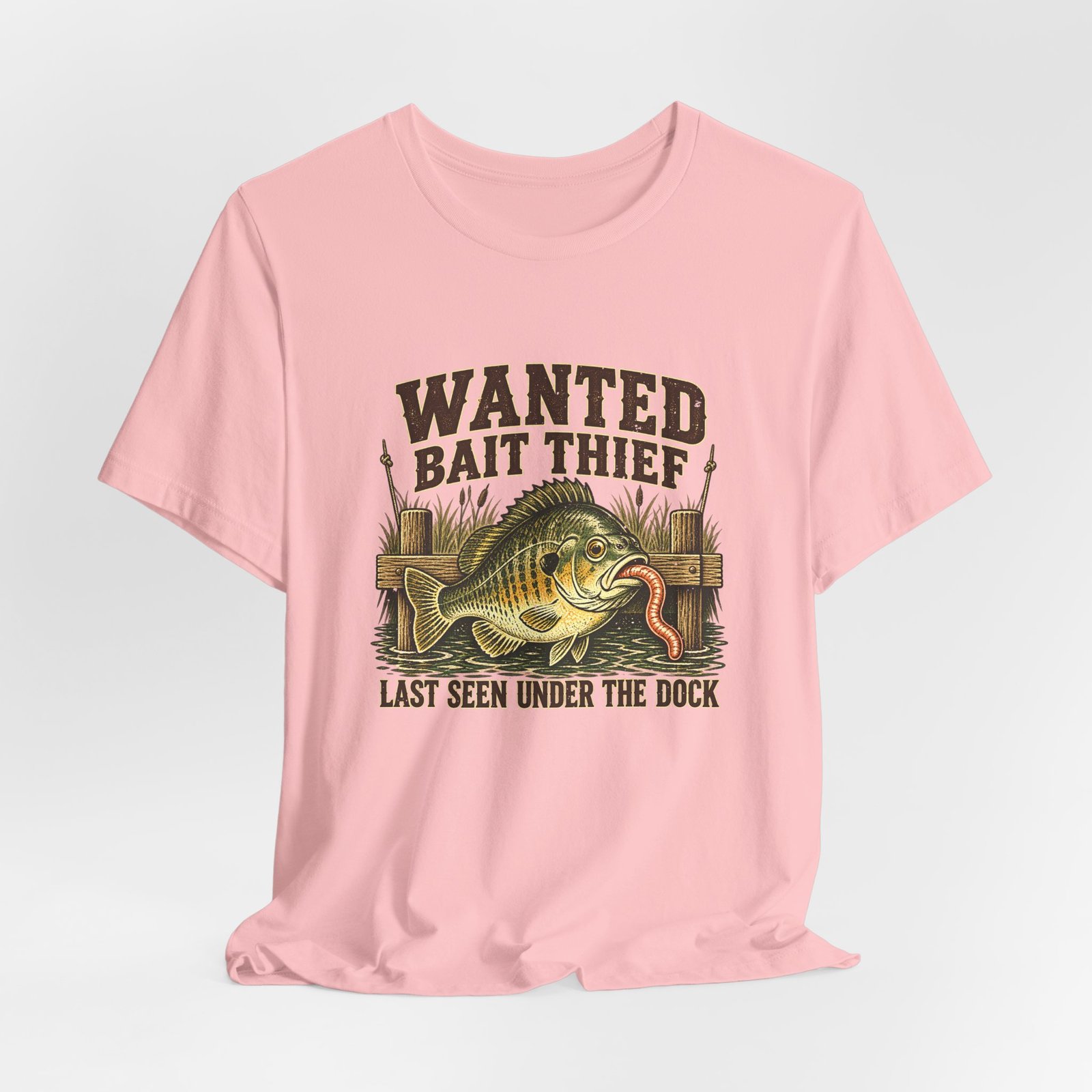 Wanted Bait Thief Bass Fishing Design - Image 16