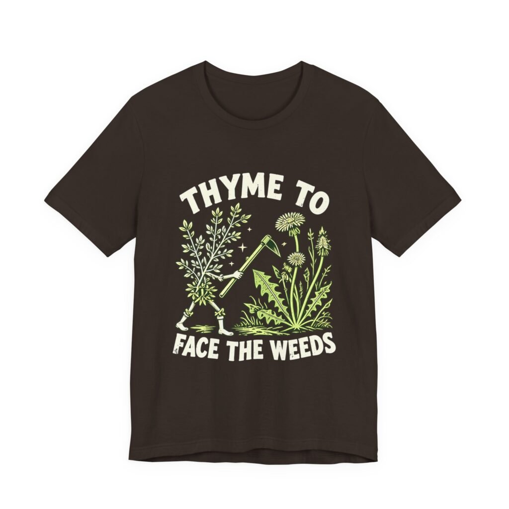 Thyme to Face the Weeds Gardening Humor