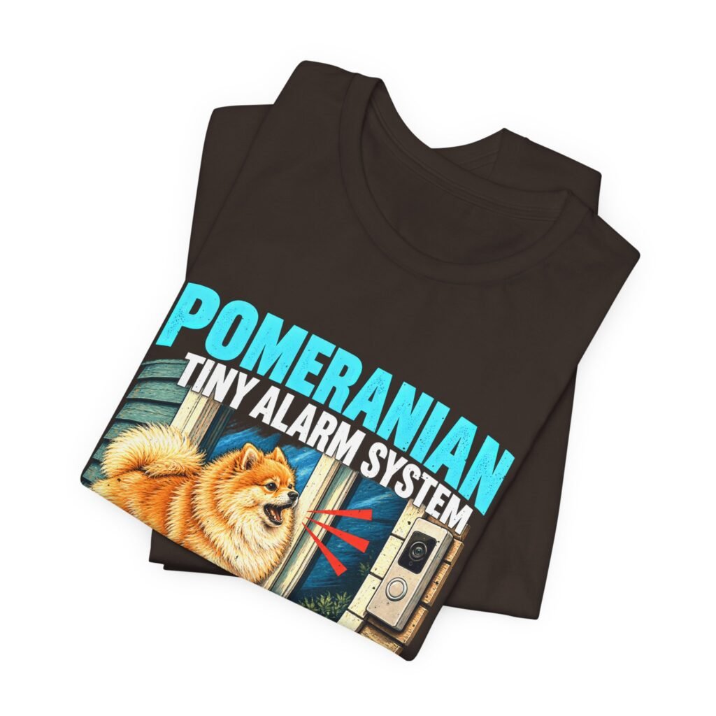 Pomeranian Tiny Alarm System Doorbell Humor