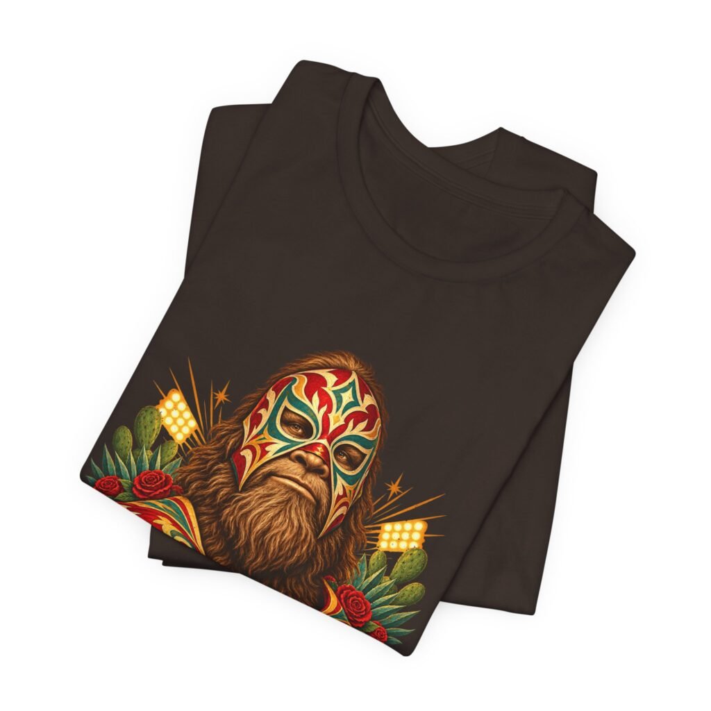 El Squatchador Sasquatch Lucha Libre Pun