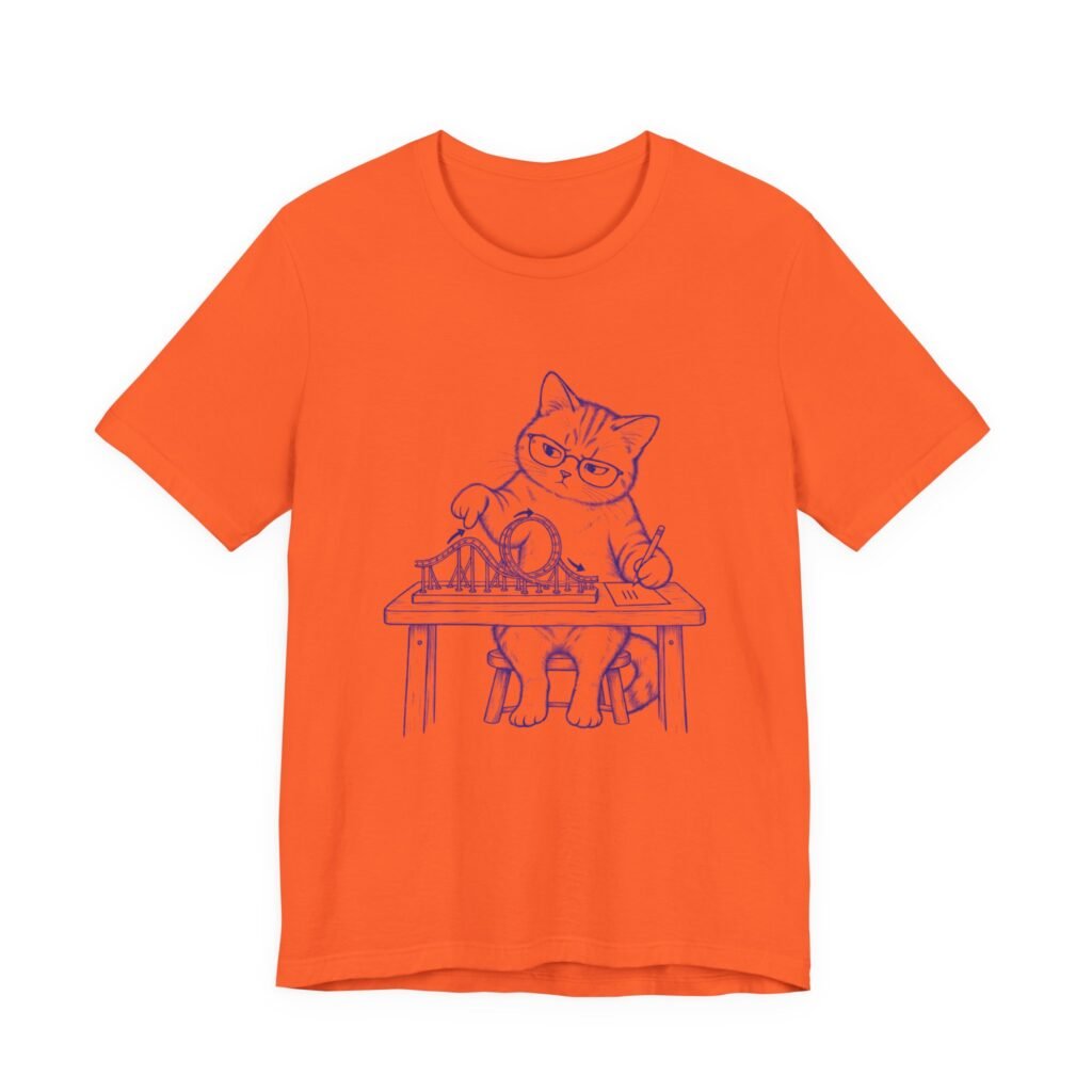 Funny Cat Plans a Looping Roller Coaster
