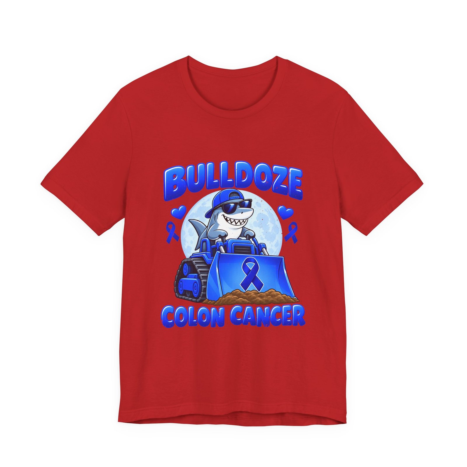 Bulldoze Colon Cancer Shark Awareness Design - Image 29