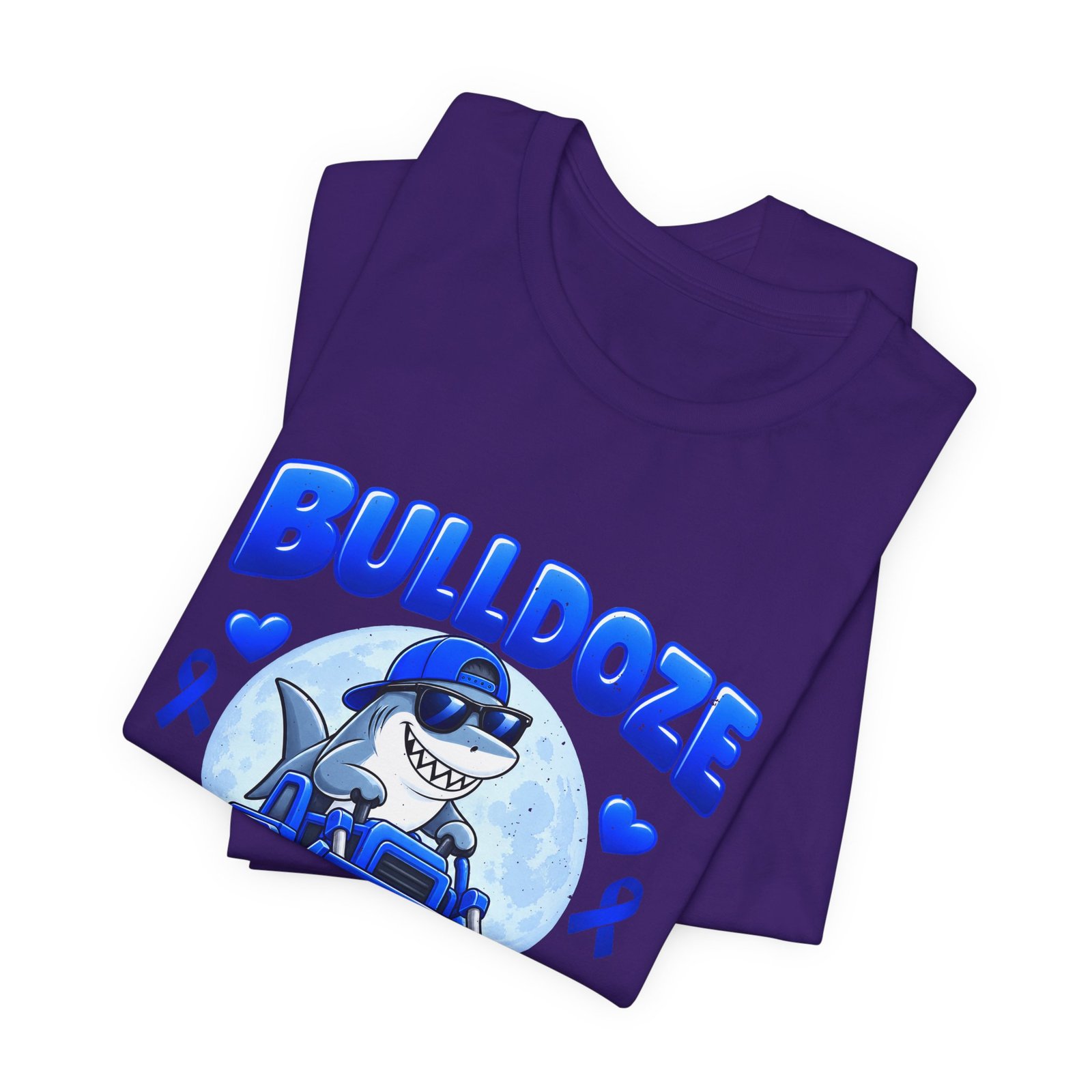 Bulldoze Colon Cancer Shark Awareness Design - Image 27