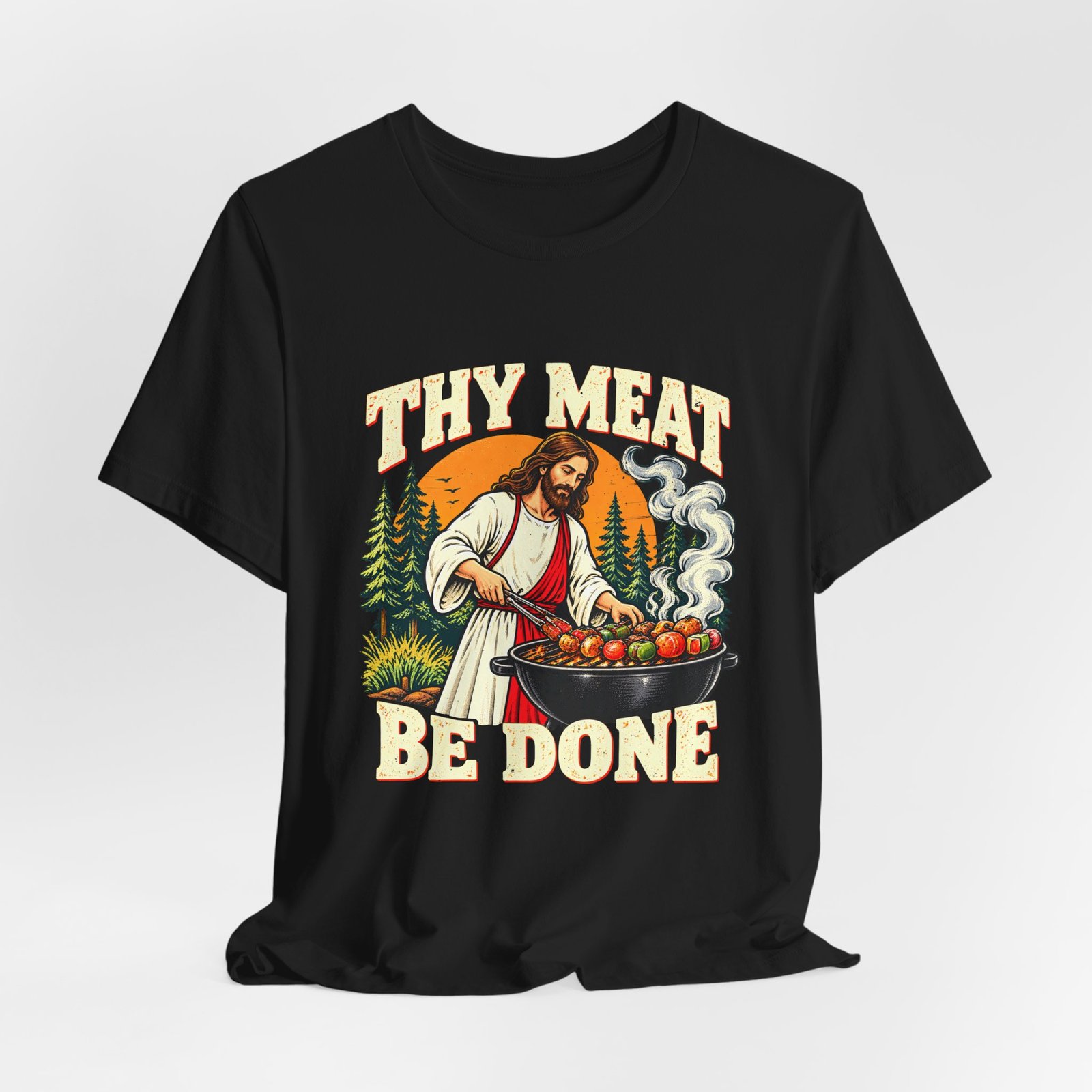 Thy Meat Be Done Jesus Grilling Pun - Image 8