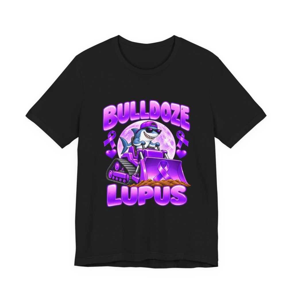 Bulldoze Lupus Shark Awareness Illustration