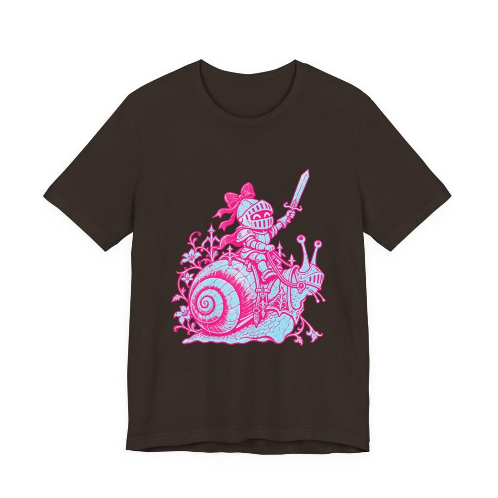 Knight Riding a Giant Snail in Medieval Fantasy
