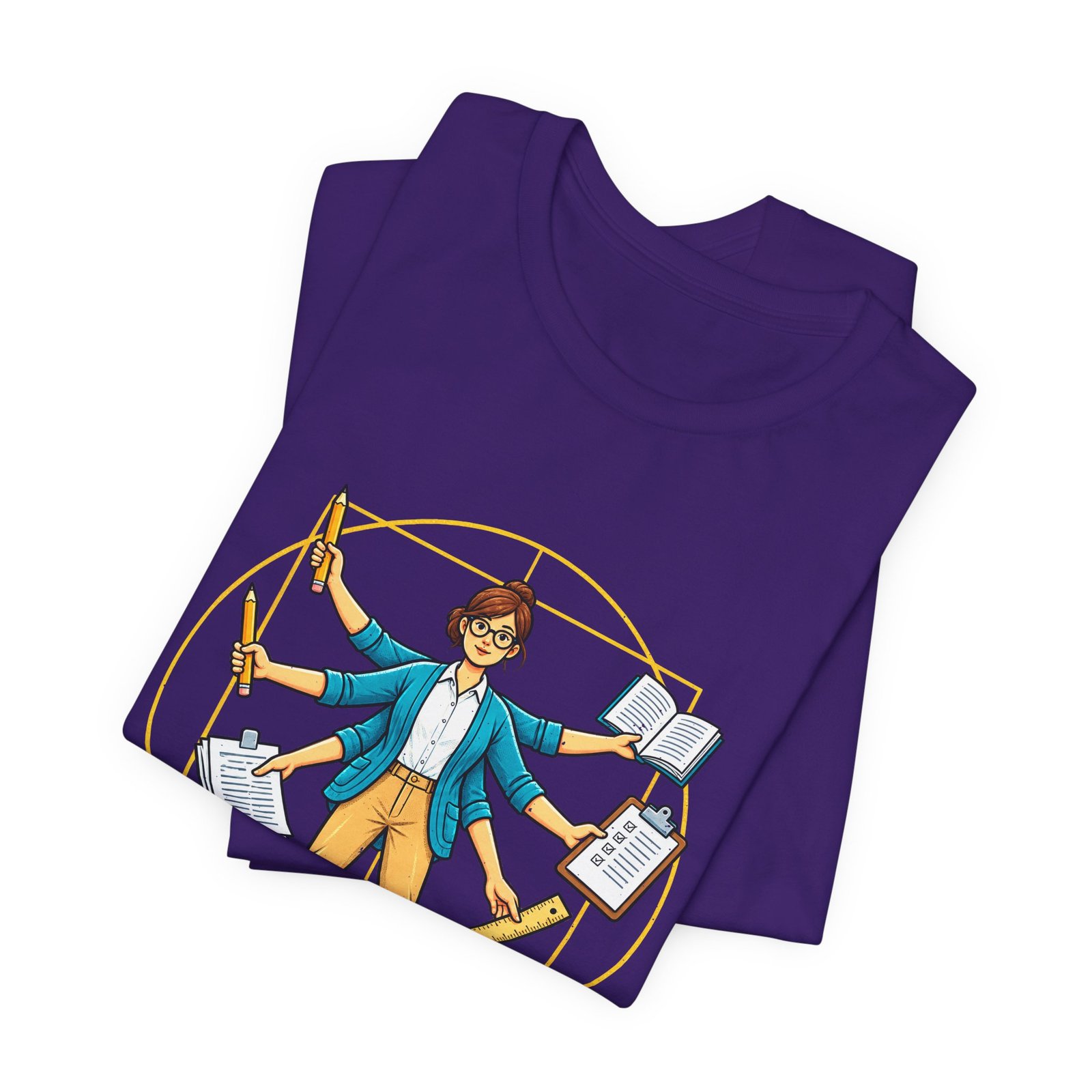 Multitasking Is My Subject Teacher Humor Graphic Tee - Image 39